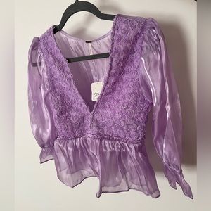 Free people lilac top Brand new with tags